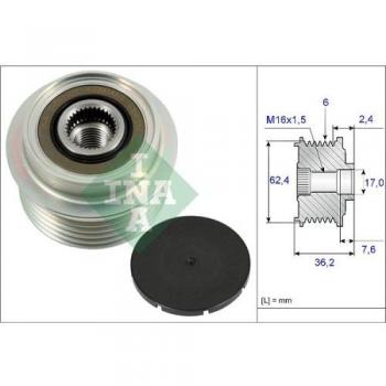 Rueda libre del generador/alternador INA 535 0238 10