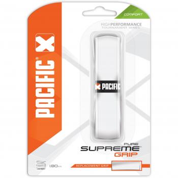 Pacific Supreme Grip Pure Banda de Agarre, Color Blanco, 1.80 mm