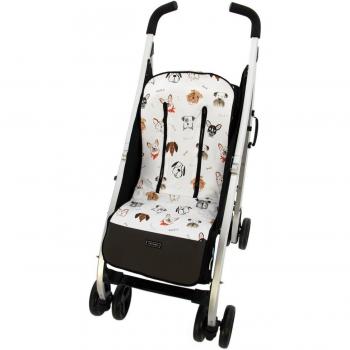Colchoneta recta para silla universal modelo Dylan Rosy Fuentes con refuerzo de polipiel