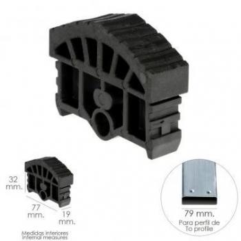 Contera para escalera Pronor de 3 tramos y escalera de 2 tramos con 12+12 peldaños (Perfil 79 mm) Wolfpack Línea Profesional