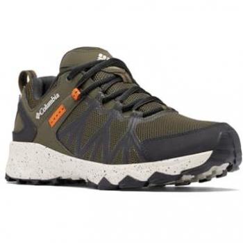 Columbia Peakfreak II Outdry Zapatilla de Trekking Hombre Impermeable, Color Negro y Verde Oliva, Talla 41