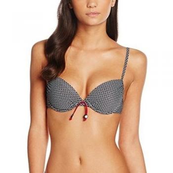 ESPRIT Topanga Beach Sp Push Up, Parte de Arriba de Bikini Para Mujer, Negro