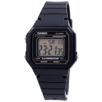 Casio Classic Illuminator Men's Chronograph Alarm Watch W-217H-9AV Black