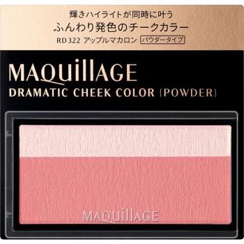 Shiseido Maquillage Dramatic Cheek Color RD322 Apple Macaron Blush, Highlighter & Contour Powder 3g
