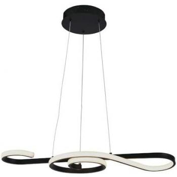 Lámpara Colgante LED 18W 2260lm Diseño Moderno Negro 3000K 70x25cm