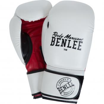 Benlee Carlos Artificial Leather Boxing Gloves 14 oz White/Black/Red Unisex
