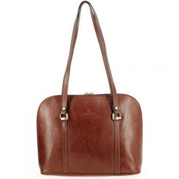 Hexagona - Bolso de asas para mujer marrón marrón 36L x 28H x 10E cm