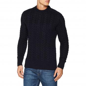 Superdry Jacob Crew, Sudadera Deportiva para Hombre, Azul
