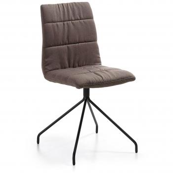 Kave Home Silla Lark1, negro y marrón