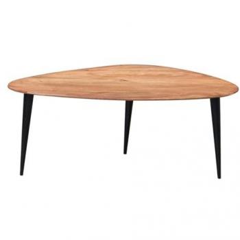 Mesa Auxiliar Marrón Bohemio 43x85x36cm de Madera de Acacia - Signes Grimalt