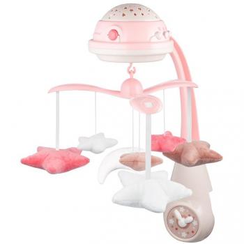 Canpol Babies Móvil Musical con Proyector - Carrusel de Música, incluye proyector de luces, melodías suaves, diseño colorido y atractivo para bebés, fácil de montar y usar