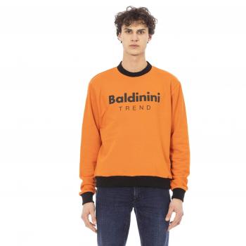 Baldinini Trend Orange Cotton Sweater - XL