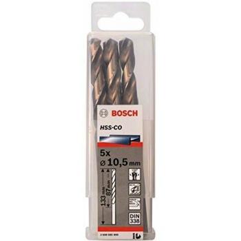 Bosch 2 608 585 900 - Pack de 5 brocas metálicas HSS-Co, DIN 338