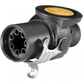 Conector remolque HELLA 8JA 011 896-001 - 12V - 7 polos - Schraubkontakt - ADR/GGVS - PA (Poliamida) - negro - DIN/ISO: 7638