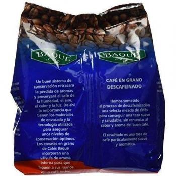 Cafés Baqué Café en Grano Descafeinado - 250 gr
