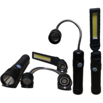Linterna LED Multifuncional 3 en 1 Recargable 80000W con Base Magnética y Tecnología Cree