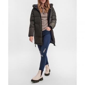 Vero Moda Women's 3/4 Hooded Down Parka Jacket
