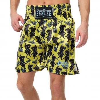 Benlee Panther Boxing Trunks Yellow / Black / Blue M male