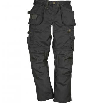 Fristad Kansas - Pro Trousers Zip-off 242 PS25 Sz 47/120 Short Black 100545-940 D120