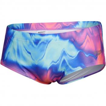 Bañador de hombre Speedo Club Training Allover Brief 13.5cm - Naranja, Lila, Azul y Rosa