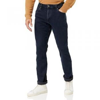 Wrangler Authentic Regular-Fit Jeans for Men - Blue/Black, Size 40W/32L