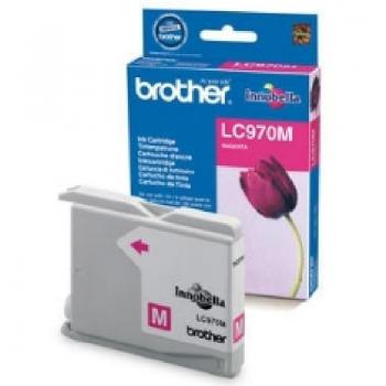 Cartucho de Tinta Brother LC970M Magenta, Rendimiento de 300 Páginas para Impresoras DCP-135C, DCP-150C, MFC-235C, MFC-260C