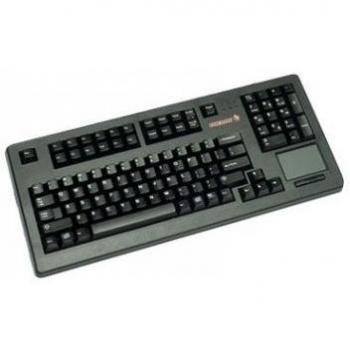CHERRY TouchBoard G80-11900, disposición en español, Teclado QWERTY, Teclado con Cable, Teclado mecánico, mecánica ML, touchpad Integrado, Ahorro de Espacio, ergonómico, Negro