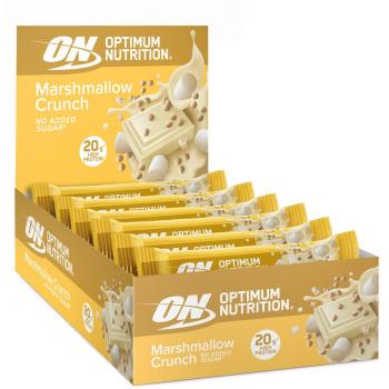 Barra Proteica Crujiente Sabor Malvavisco - Caja de 10 x 65g - Sin Azúcar