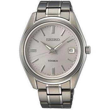 Reloj Seiko Titanium Analógico Cuarzo con Cristal de Zafiro para Hombre - SUR369P1