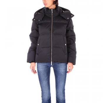 Woolrich Women's Black Alsea Short Down Puffer Jacket, Size L