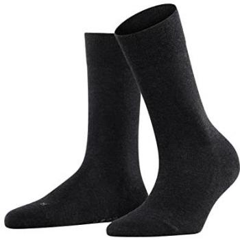 Falke Sensitive London Women's Cotton Socks - Anthracite Melange, Size 35-38, Eco-friendly, Comfort Cuff, 1 Pair