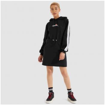 Ellesse Siccus Dress para mujer en color negro, vestido de invierno con diseño elegante, manga larga, tejido suave y cómodo, ajuste regular, logo de Ellesse en el pecho