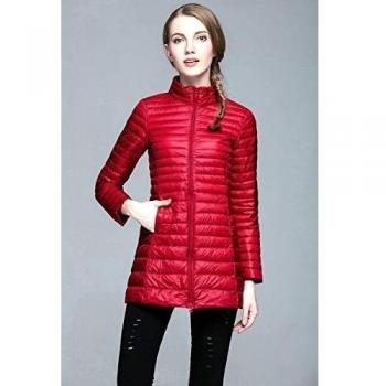 WJP mujeres ultra ligero de la chaqueta poco voluminoso abajo Outwear amortiguar por la chaqueta W-2366