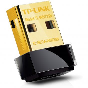 TP-Link TL-WN725N 150Mbps Wireless N Nano USB Adapter, 2.4 GHz Wi-Fi Dongle for Windows OS