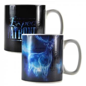 Taza Sensitiva Al Calor Harry Potter Patronus Cerámica 400 Ml