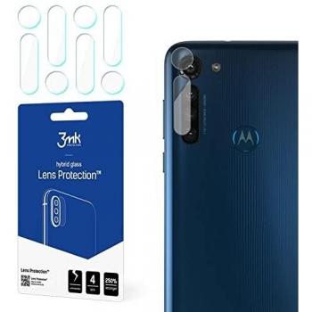 Película de Cristal Híbrido Flexible 3MK para Cámara Lenovo Moto G8 Power - Pack de 4 Unidades