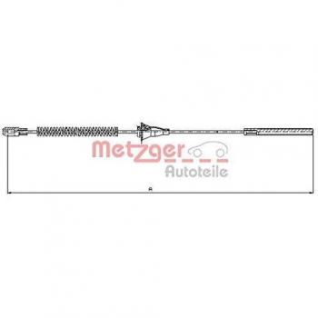 Cable de freno de mano METZGER 11.5754 - Alta calidad y durabilidad
