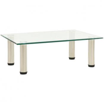 Mesa de TV Transparente 40x35x17 cm Vidrio Templado