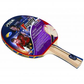 Stiga Trophy - Pala de Ping Pong, Color Rojo, Talla concave