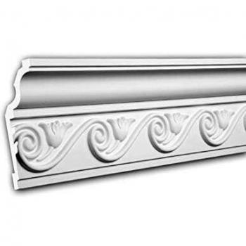 Cornisa Decorativa Neoclásica Blanca 2 m - Moldura de Estuco PROFHOME DECOR 150250