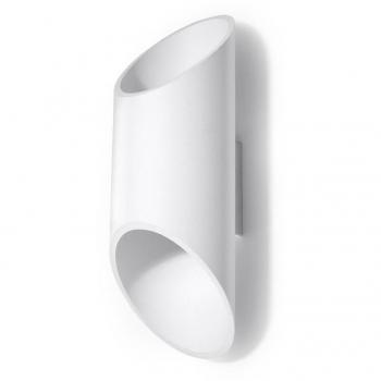 Aplique de pared PENNE 30 blanco G9 de aluminio con iluminación LED interior