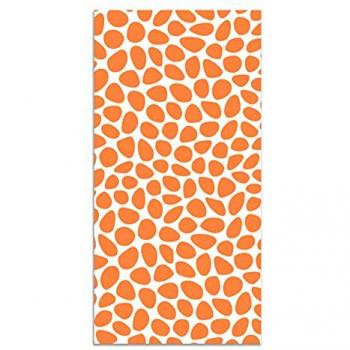 Alfombra Vinílica Antideslizante e Ignífuga Patrón Empedrado Naranja 80x250 cm - Alfombra para Cocina y Salón
