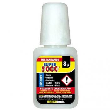SUPER 5000 Adhesivo Instantáneo Multicolor Estándar Botella con Pincel 8g