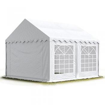 Carpa para fiestas TOOLPORT 3x4 m, lona PVC 700 N impermeable, color blanco