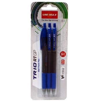 Plus Office Unimax Trio RT GP - Pack de 3 bolígrafos, multicolor