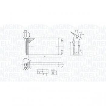 Radiador de calefacción MAGNETI MARELLI 350218410000