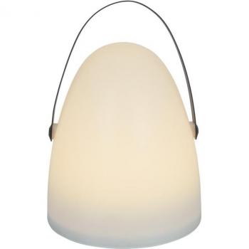 Lámpara de Exterior con Asa - Blanca - Altura 30 cm x Diámetro 21 cm