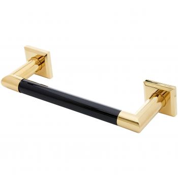 Pomdor - Toallero timeless pvd oro- negro heritage