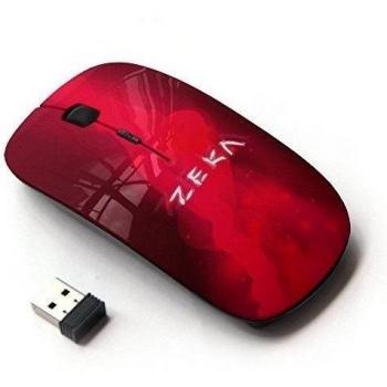 XP-Tech [ Ratón óptico 2.4G inalámbrico ] - Red Flaming Zeka