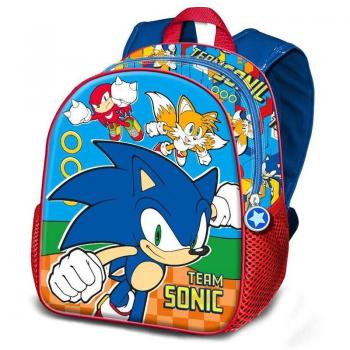 Mochila 3D Team Sonic The Hedgehog 31cm - Karactermania